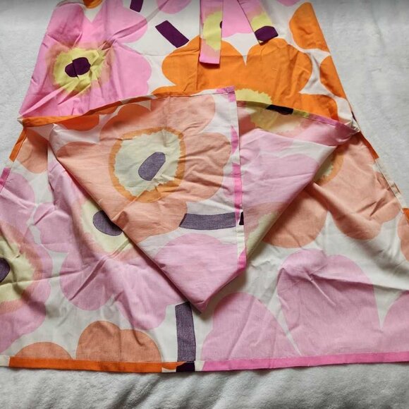 New women's 12 Marimekko x Anthropologie Kemut Unikko poplin belted midi dress - Picture 5 of 11